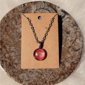 Elegant Pink Pendant Necklace